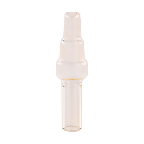 Colored Glass Accessories Water Pipe Adapter Clear Front View