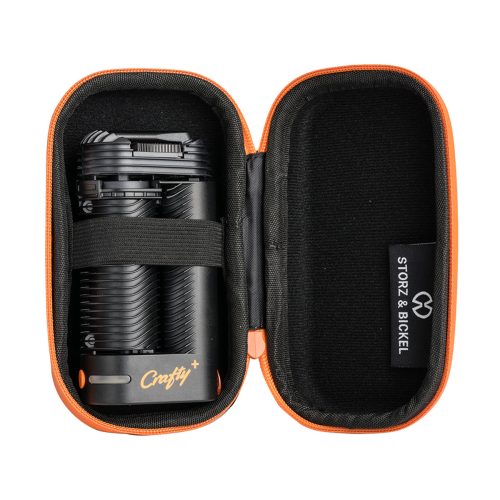 crafty plus case open view with vaporizer