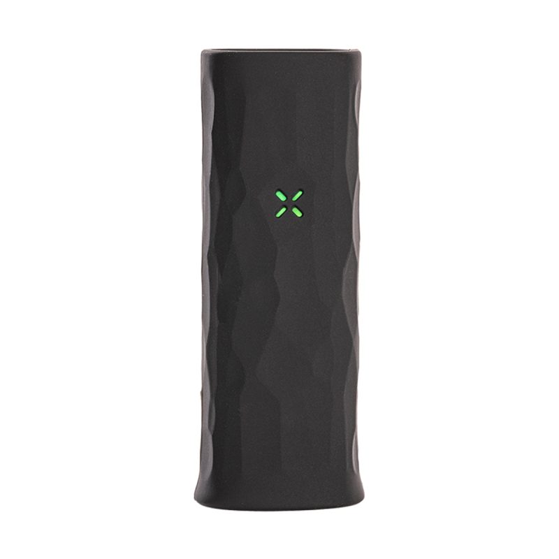 pax mini grip sleeve onyx front view with lights on