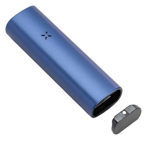 pax plus vaporizer periwinkle open lid land view