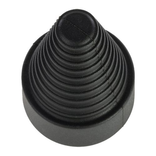 silicon glass stoppers black top view