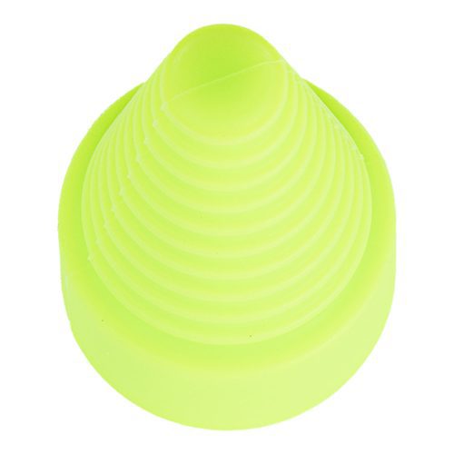 silicon glass stoppers green top view