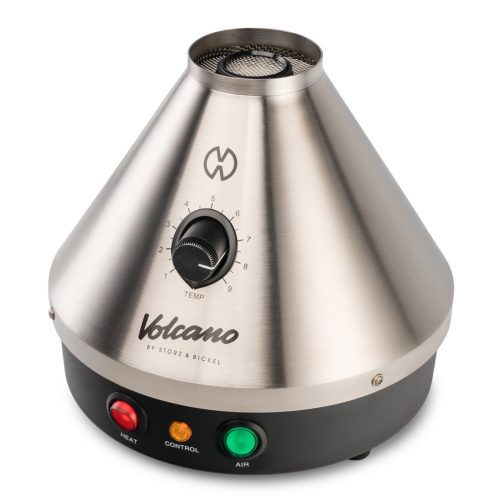 volcano classic vaporizer silver side view